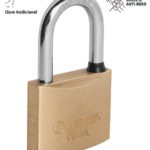Candado 40mm gancho largo de latón CL-40L 43437 Hermex