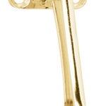 Fija puerta pata de cabra acabado de latón FIPU-1 43641 Hermex