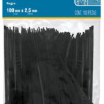 Cincho plástico negro 10cm 18 lbs CIN-1810N 44320 Volteck