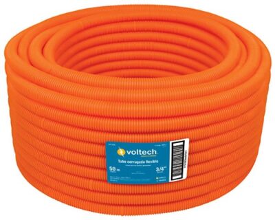 Tubo corrugado flexible, 1/2, con guía,  PF-1/2G 45016 Volteck