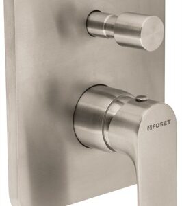 Monomando para regadera con desviador, satín, Riviera RIM-72N 45185 Foset