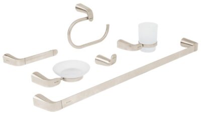 Juego de accesorios para bañosatinado 6 piezas Riviera RIA-7000N 45226 Foset