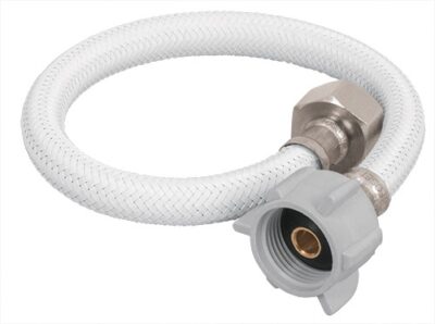 Manguera hule, 35cm,blanca,conector plástico, usosgenerales FWC-P35B 45311 Foset