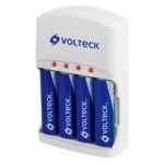 Cargador de pilas de 9v AAA y AA Volteck CA-RE-9 46045