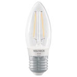 Lámpara vela 3W E26 luz cálida LED-V3FC 46212 Volteck