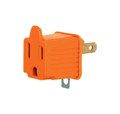 Adaptador 3 a 2 patas naranja Volteck AD-32N-G 46256 Volteck 1