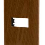 Placa 1 módulo de ABS línea Italiana acabado madera PPSE-IM 46392 Volteck