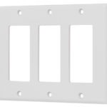 Placa 3 ventanas, de policarbonato línea Classic PPTR-CL 46420 Volteck