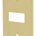 Placa 1 módulo, de aluminio, línea Económica PASE-E 46435 Volteck