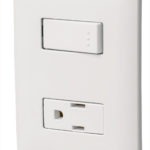Placa armada contacto e interruptor línea Italiana color blanco PA-APCO-IB 46455 Volteck