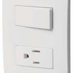Placa armada contacto e interruptor línea Oslo color blanco PA-APCO-OB 46487 Volteck