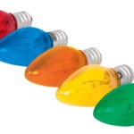 Focos incandescentes de colores base E12 7.5 watts FI-50C 46822 Volteck