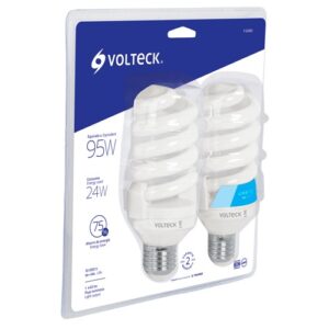 Foco fluorescente 24w espiral T4 F-24EX2 46850 Volteck