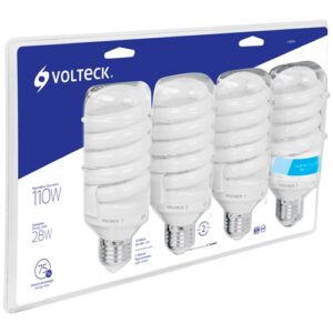 Foco fluorescente 28w espiral T4 F-28EX4 46851 Volteck