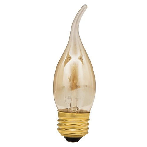 Foco incandescente vintage, 40W flama FIV-40F 47108 Volteck 1 Foco incandescente vintage, 40W flama FIV-40F 47108 Volteck