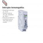 INTERRUPTOR TERMOMAGNETICO 1 POLO 15 AMP IUSA 616635