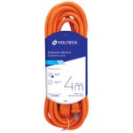 Extensión eléctrica uso rudo, 4 metros calibre 16 ER-4X16 48043 Volteck