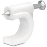 Grapa curva para cable 6 mm blanca GCU-6B 48272 Volteck