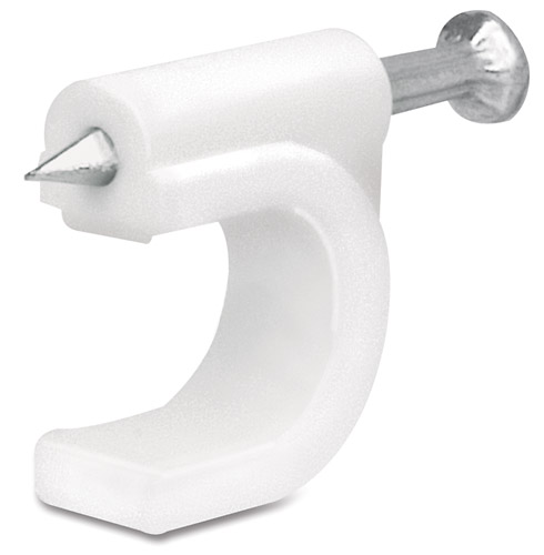 Grapa curva para cable 10 mm blanca GCU-10B 48274 Volteck