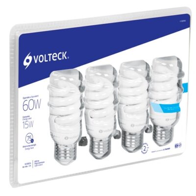 Foco espiral 15w  T2 mini F-15EMX4 48509 Volteck
