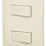 Placa armada interruptor sencillo y escalera  color marfil PA-APDO-EI 48663 Volteck