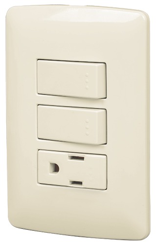 Placa armada contacto 2 interruptores línea Italiana color marfil PA-APCO-I2 48667 Volteck 1 Placa armada contacto 2 interruptores línea Italiana color marfil PA-APCO-I2 48667 Volteck