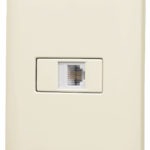 Placa armada con entrada para teléfono línea Italiana marfil PA-TE-I 48670 Volteck