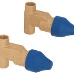 Juego 2 llaves de latón para empotrar soldables, Aqua E-652S 49145 Foset