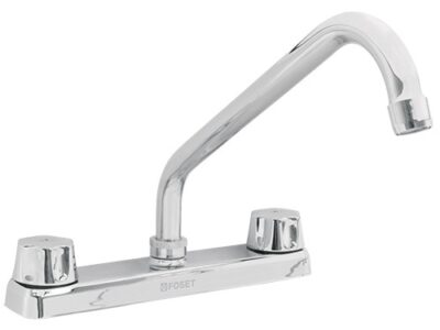 Mezcladora para fregadero con manerales hexagonal Basic F-318 49239 Foset