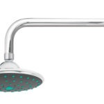 Regadera redonda plástica, 6 pulgadas con brazo, Aqua R-510 49451 Foset