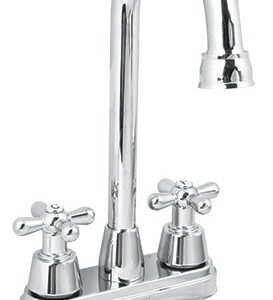 Mezcladora lavabo,tipo bar,manerales cruceta,acero inox,Aqua AQM-61 49690 Foset