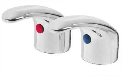 Juego 2 manerales tipo palanca para lavabo, Aqua AQMM-62 49781 Foset