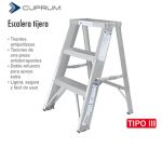 ESCALERA TIJERA 150 KG CUPRUM T3   METAL 429-02N 0.66MT