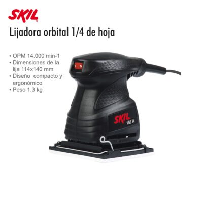 LIJADORA ORBITAL SKIL F012 7232 AC 200 W 1/4 DE HOJA