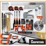 Exhibidor de carpintería, 82 x 82 cm, 1 sección EX80-CAR1 55360 Truper