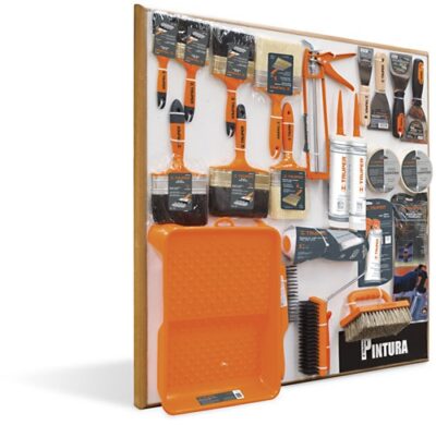 Exhibidor pinturas con respaldo inventario, 80x80cm, 1 sec EX80-PIN1-CR 55389 Truper