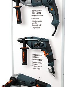 Exhibidor para máquinas portátiles, línea industrial EX-H-IND 55569 Truper