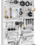 Exhibidor de piso para WC, Foset EX-PI-WCES 55858 Foset