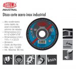 DISCO PARA CORTE ACERO INOXIDABLE 751 AUSTROMEX INDUSTRIAL 4 1/2