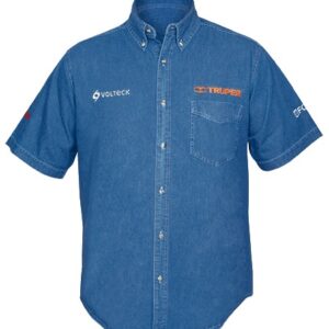 Camisa de mezclilla, manga corta, talla mediana CAM-MEZ-CM 60341 Truper