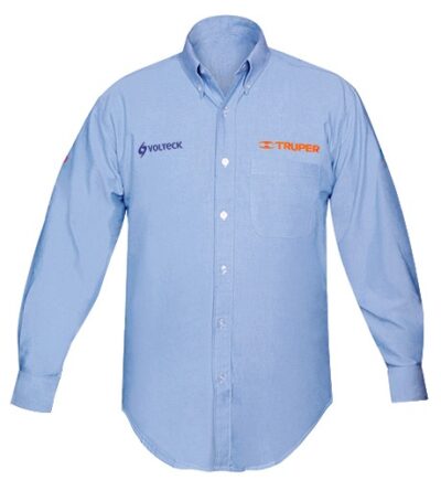 Camisa azul, manga larga, talla mediana CAM-AZ-LM 60345 Truper