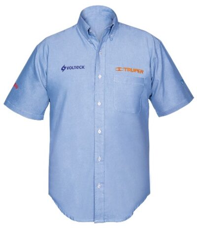 Camisa azul, manga corta, talla mediana CAM-AZ-CM 60349 Truper