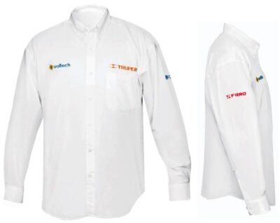 Camisa blanca, manga larga, talla chica CAM-BCO-LS 60360 Truper