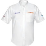 Camisa blanca, manga corta, talla mediana CAM-BCO-CM 60365 Truper