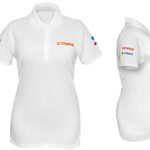 Playera polo blanca mujer talla Chica