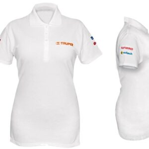 Playera polo blanca mujer talla Chica