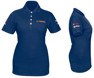 Playera polo azul para dama talla Chica