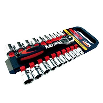 Juego de dados y matraca 3/8   Mikels JAC-3821