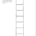 escalera recta de aluminio 2.44 mts tipo III 150 Kg ROJA CUPRUM