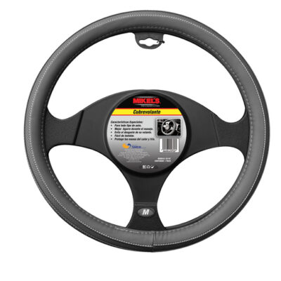 Cubrevolante de piel color gris Mikels CU-PG